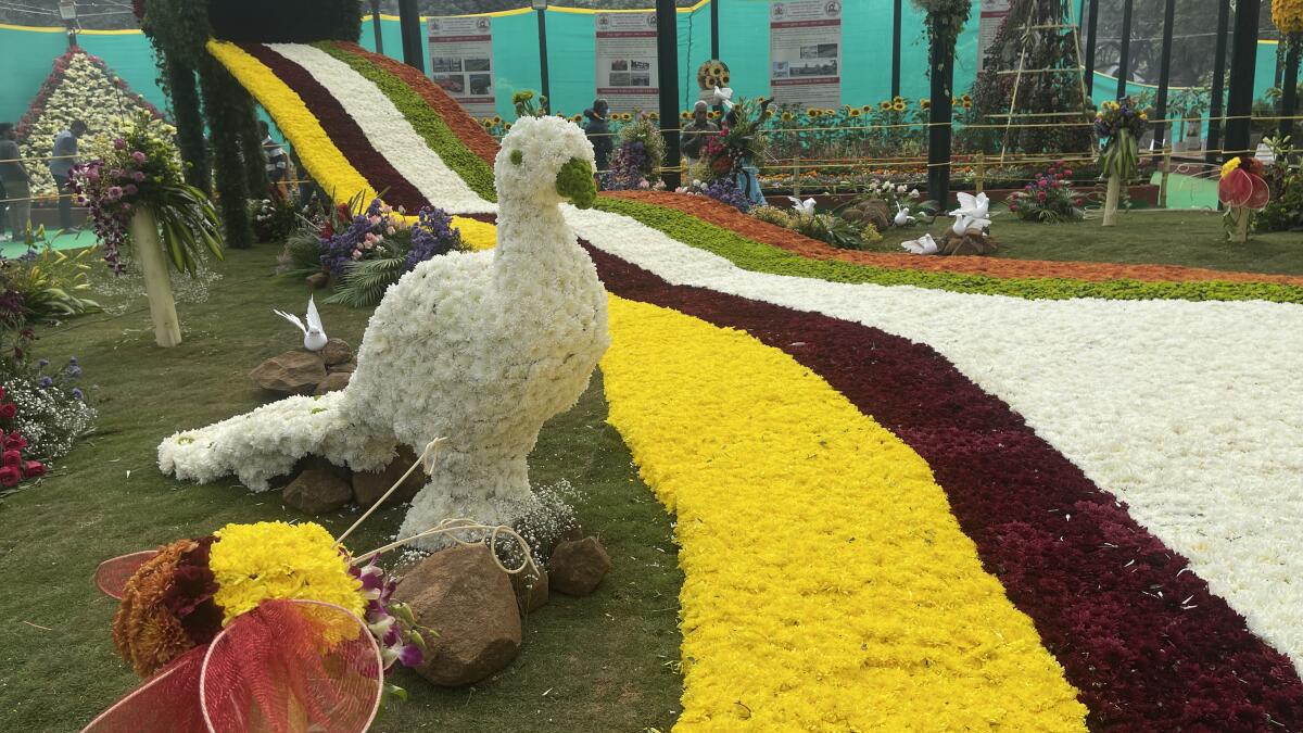 Video Republic Day flower show 2023 at Lalbagh in Bengaluru The Hindu